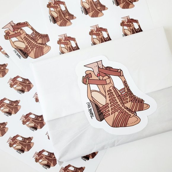 LB022 Heels, Shoes, Sandals Sticker  [Price Firm] - Picture 6 of 8